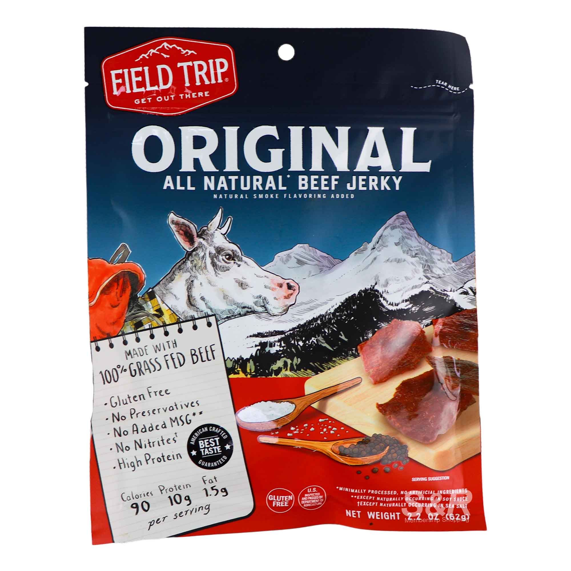 Field Trip Original All Natural Beef Jerky 62g Field Trip Original All Natural Beef Jerky 62g
